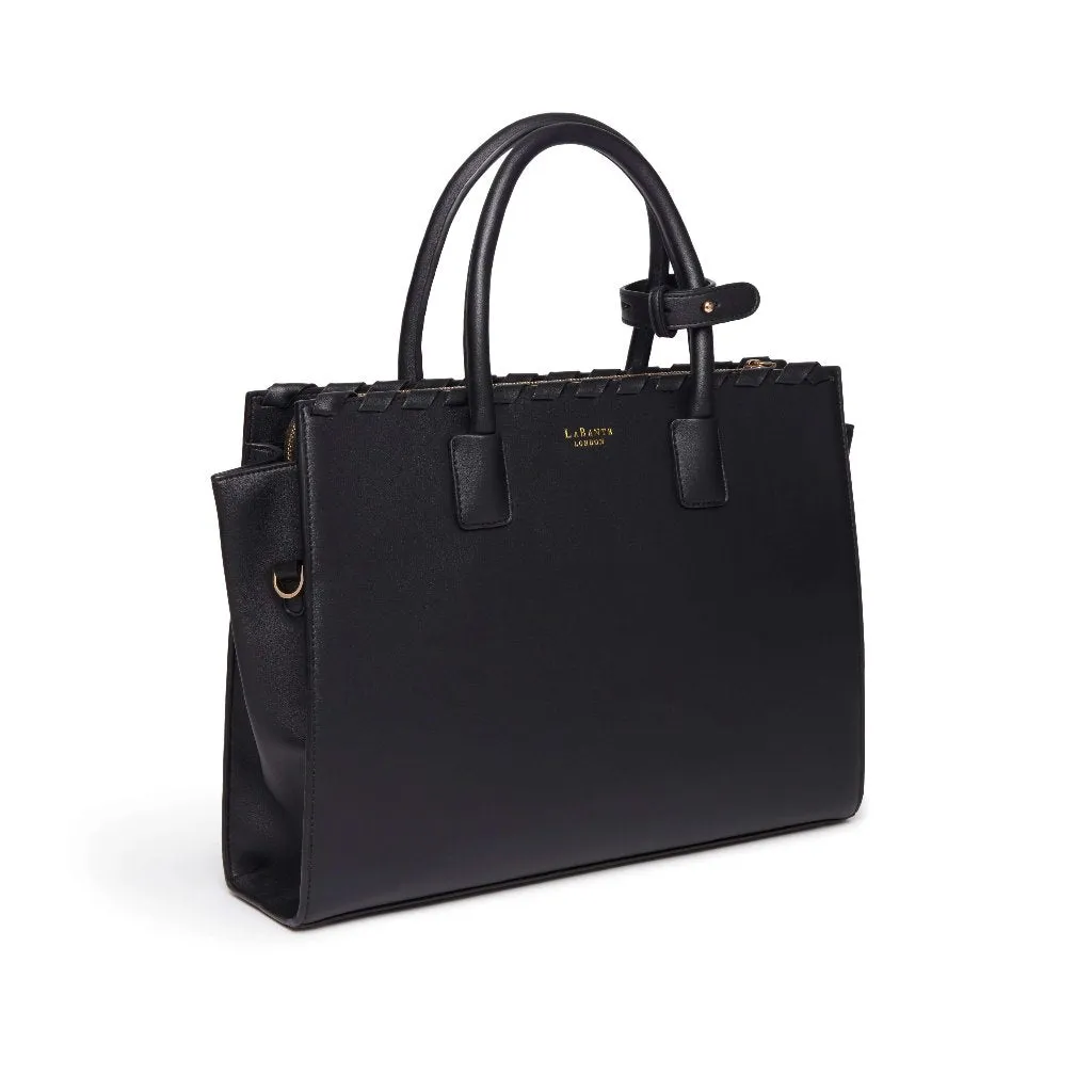 Sheila Vegan Laptop Bag - Black