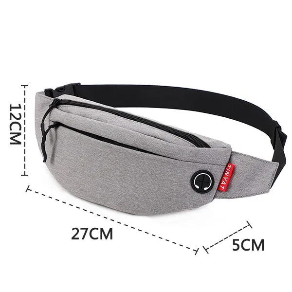 Simple Fanny Pack Shoulder Bag for Men Women Travel Bag Waterproof