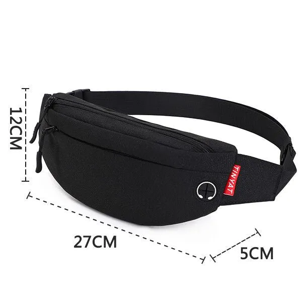 Simple Fanny Pack Shoulder Bag for Men Women Travel Bag Waterproof