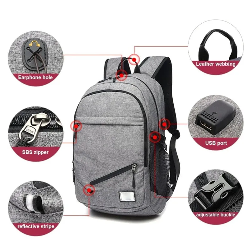 Sport Basketball Backpack Laptop School Bag With Football Basketball Net