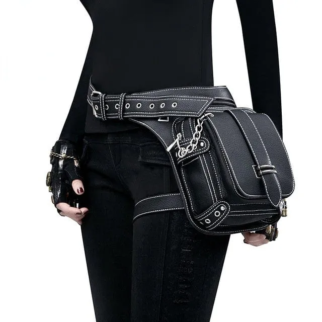 Steampunk Buckle Waist Bag