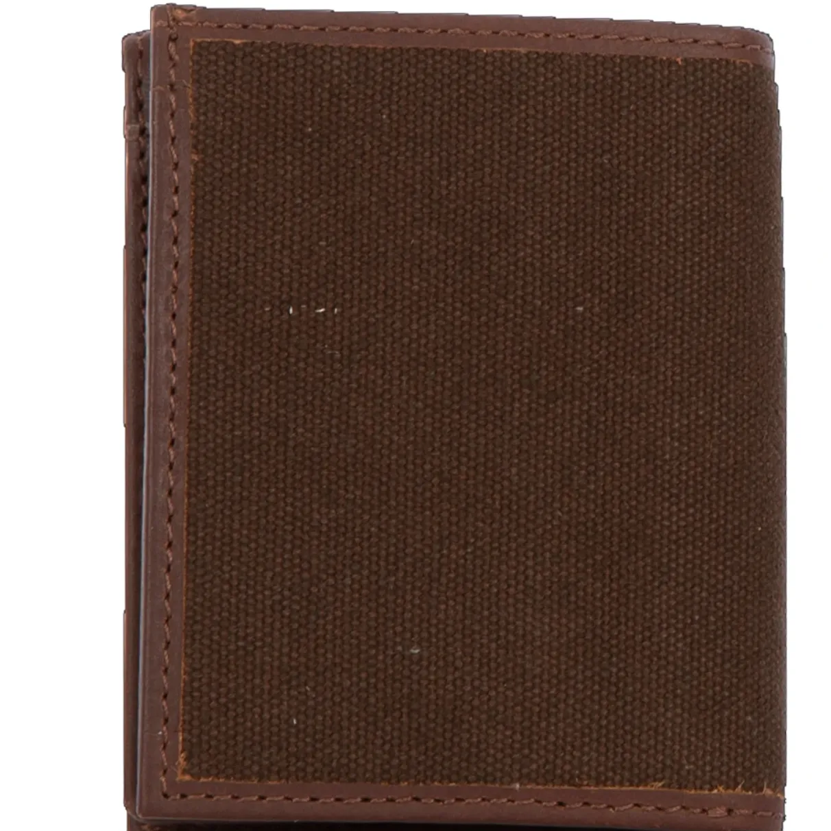 STS Chocolate Canvas Hidden Cash Wallet