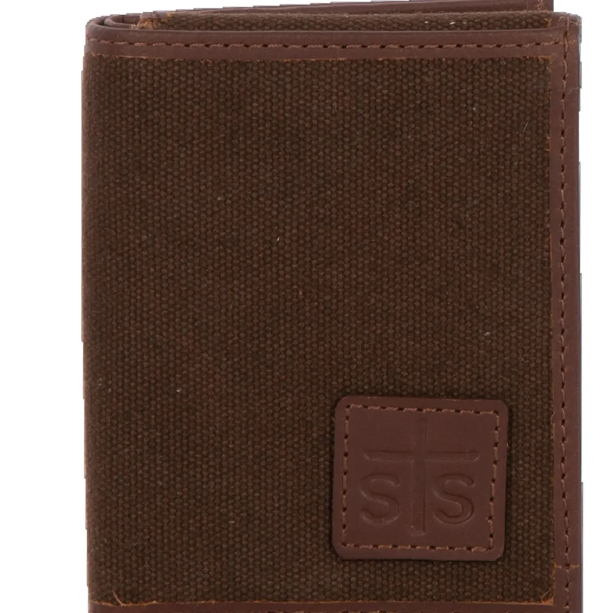 STS Chocolate Canvas Hidden Cash Wallet