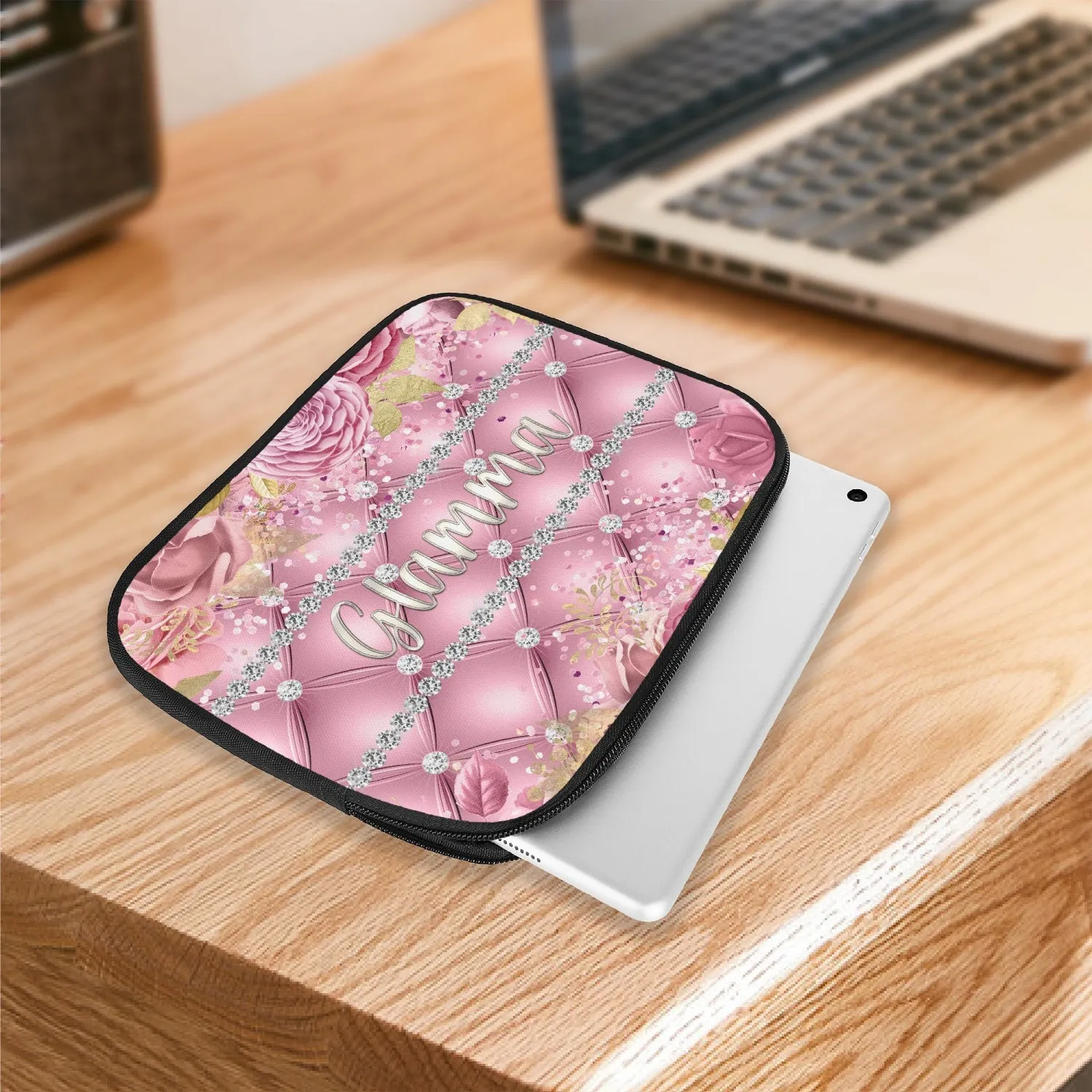 Tablet Sleeve - Pink Floral - Glamma