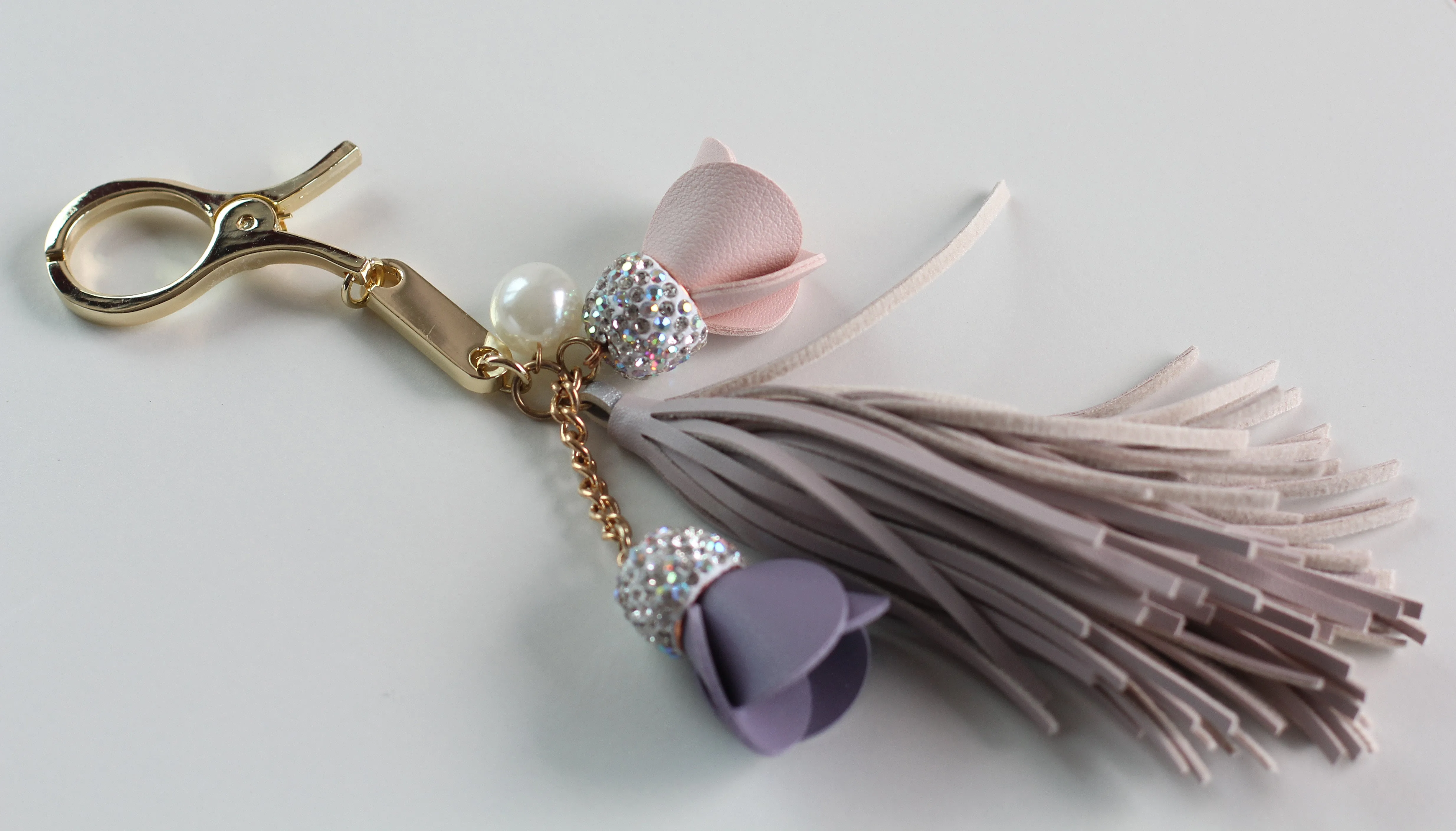 Tassel Keyring / Bag Charm - Pink