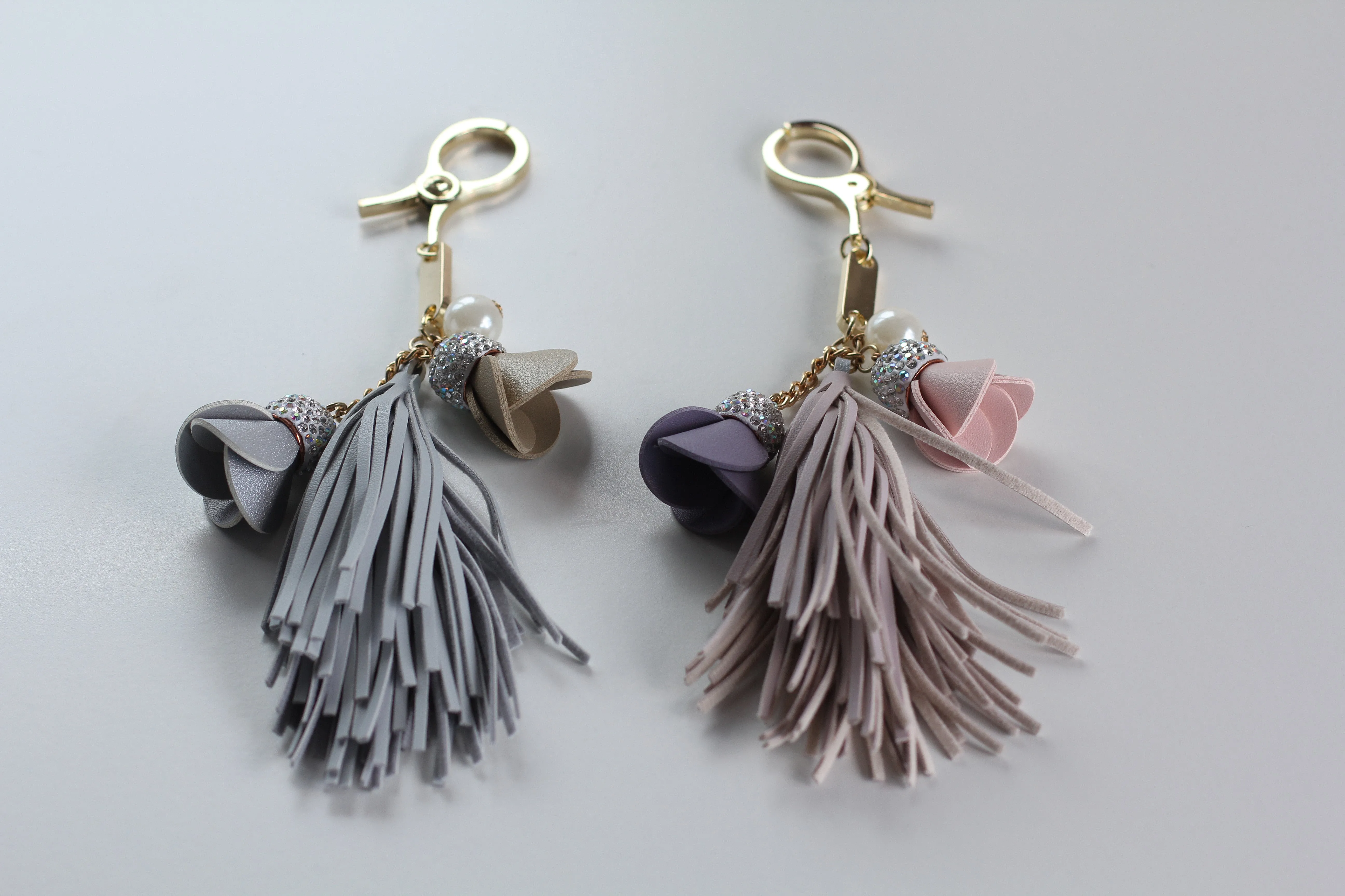 Tassel Keyring / Bag Charm - Pink