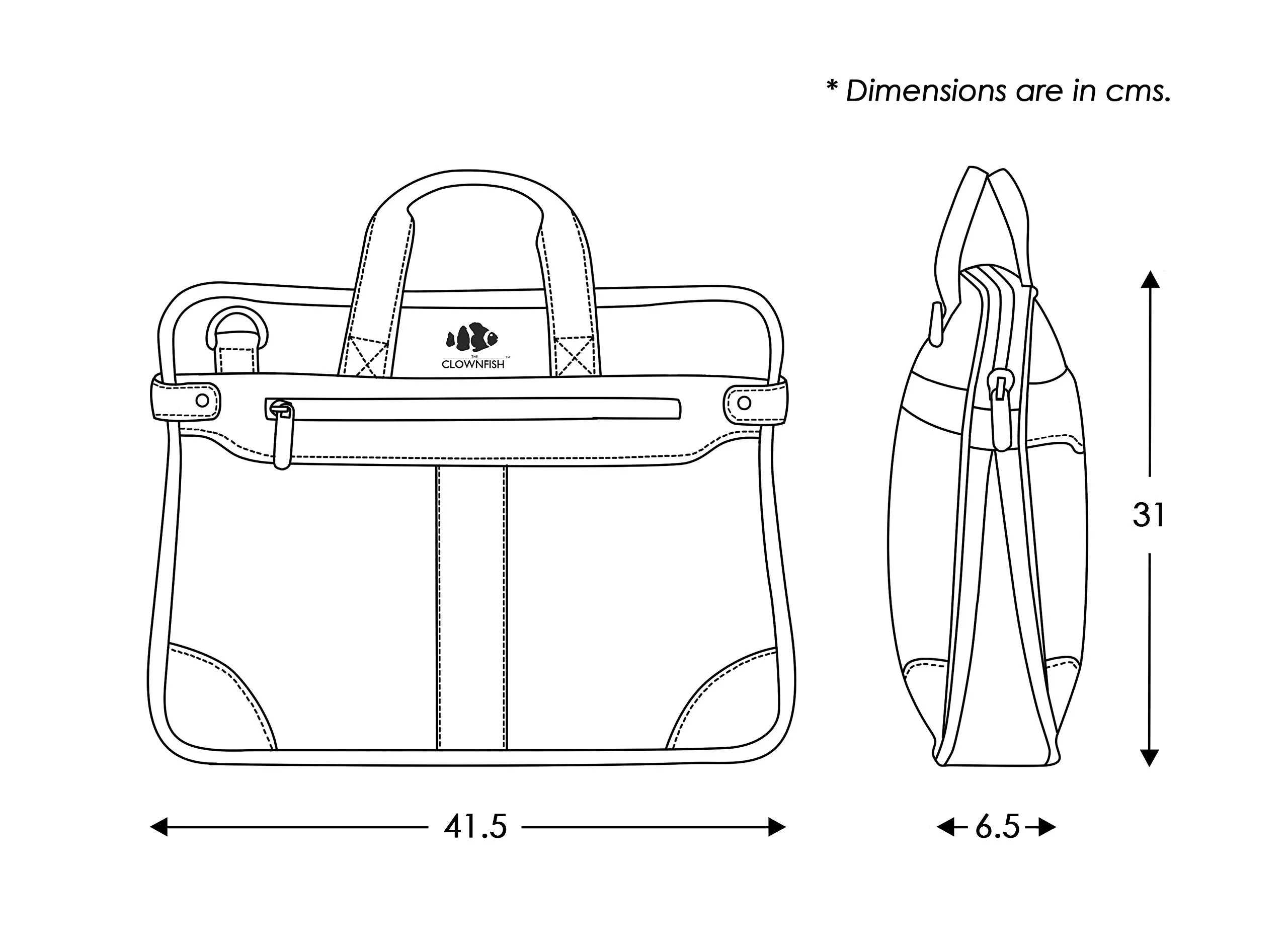 THE CLOWNFISH Royal Synthetic Leather Laptop Briefcase - | Laptop bag | Messenger bag (Dark Brown) With 365 days warranty