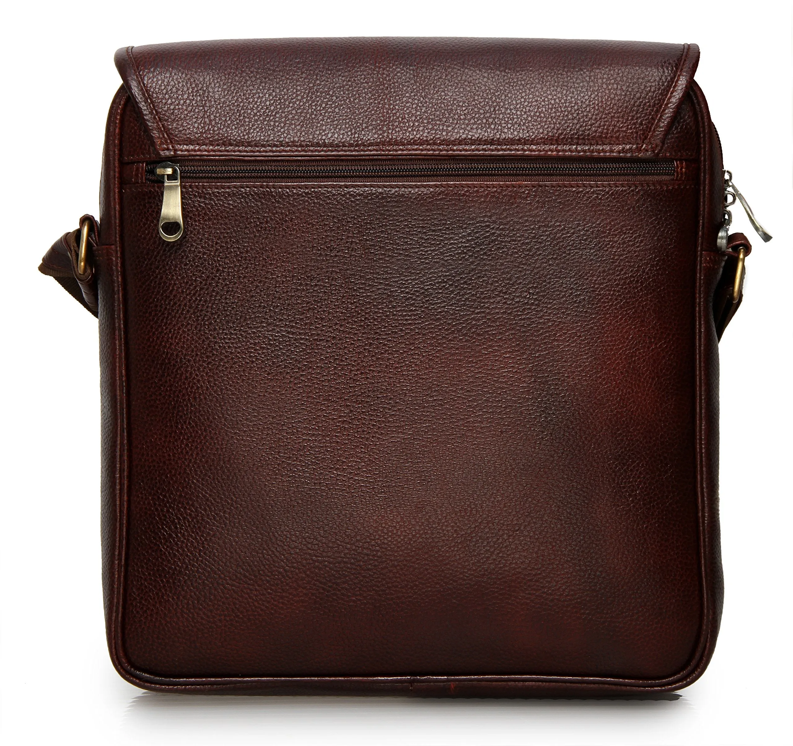 THE CLOWNFISH TCFSLBLBR-1 Leather 8.3-Litre Laptop Bag (Brown)