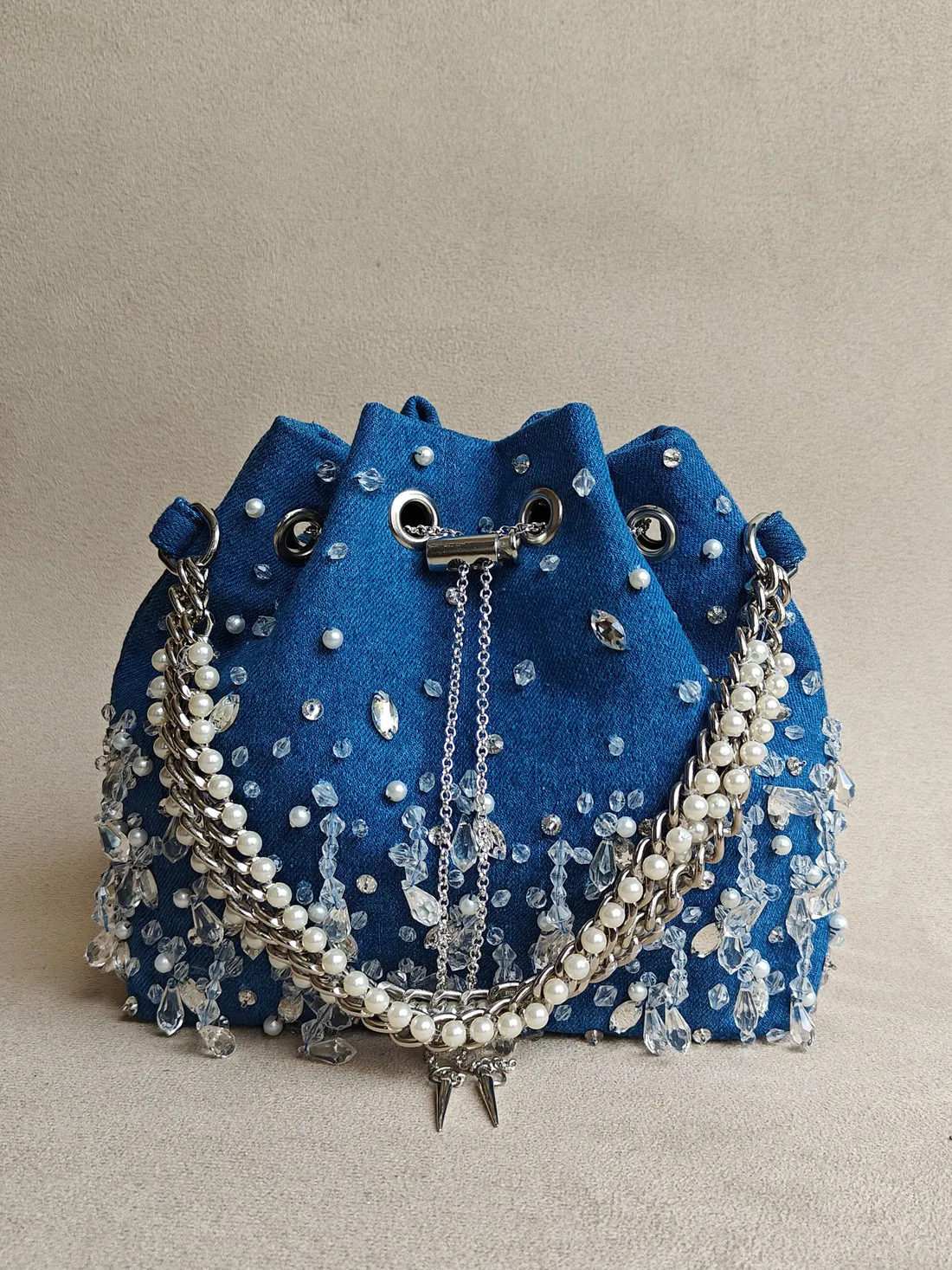 The Denim Bucket Bag