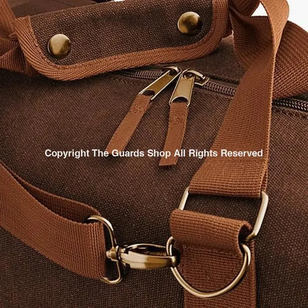 The Irish Guards Vintage Canvas Satchel