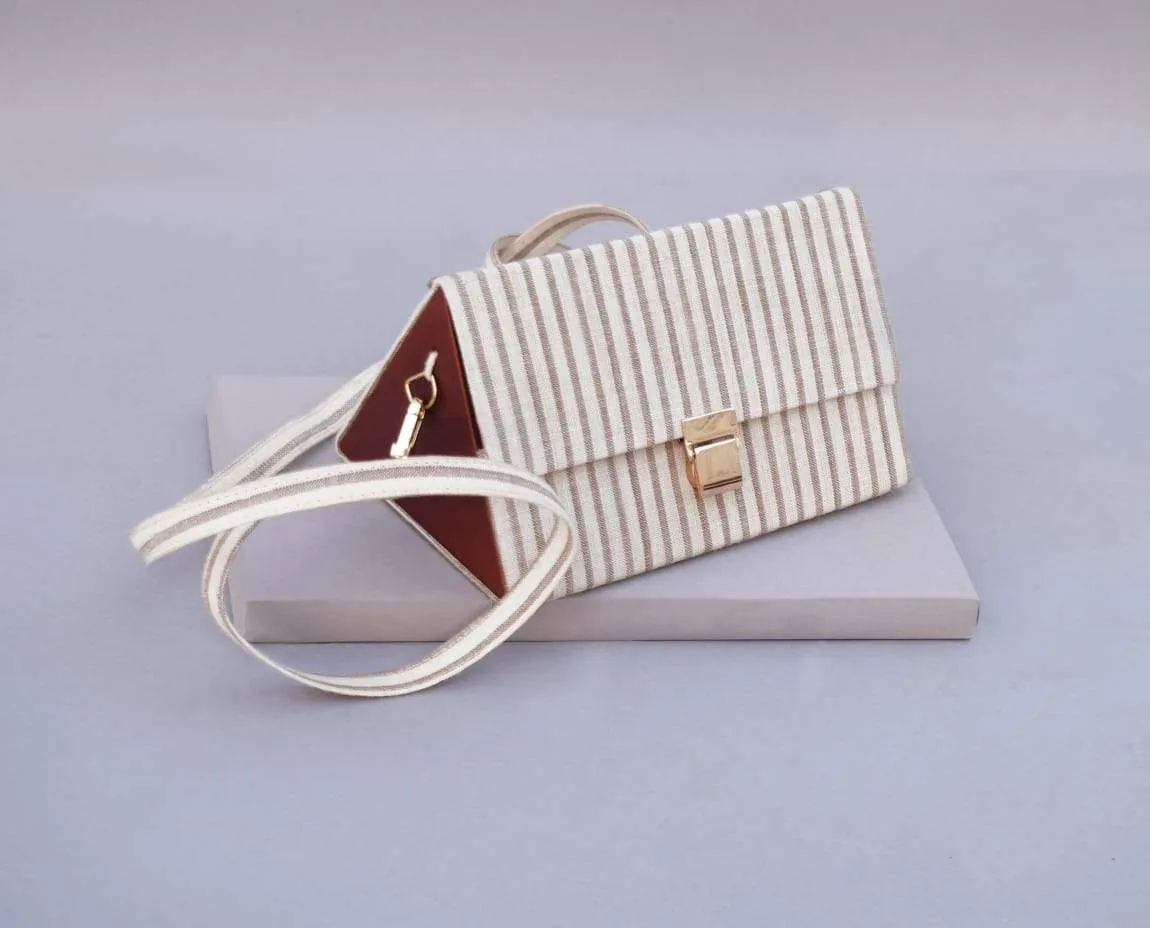 The Stripe Triangle Shoulder Bag