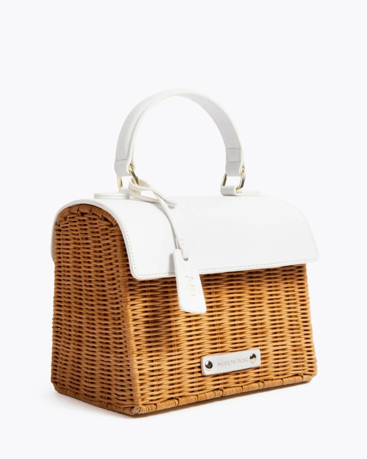 THE WICKER MINI - DARK WHITE WICKER