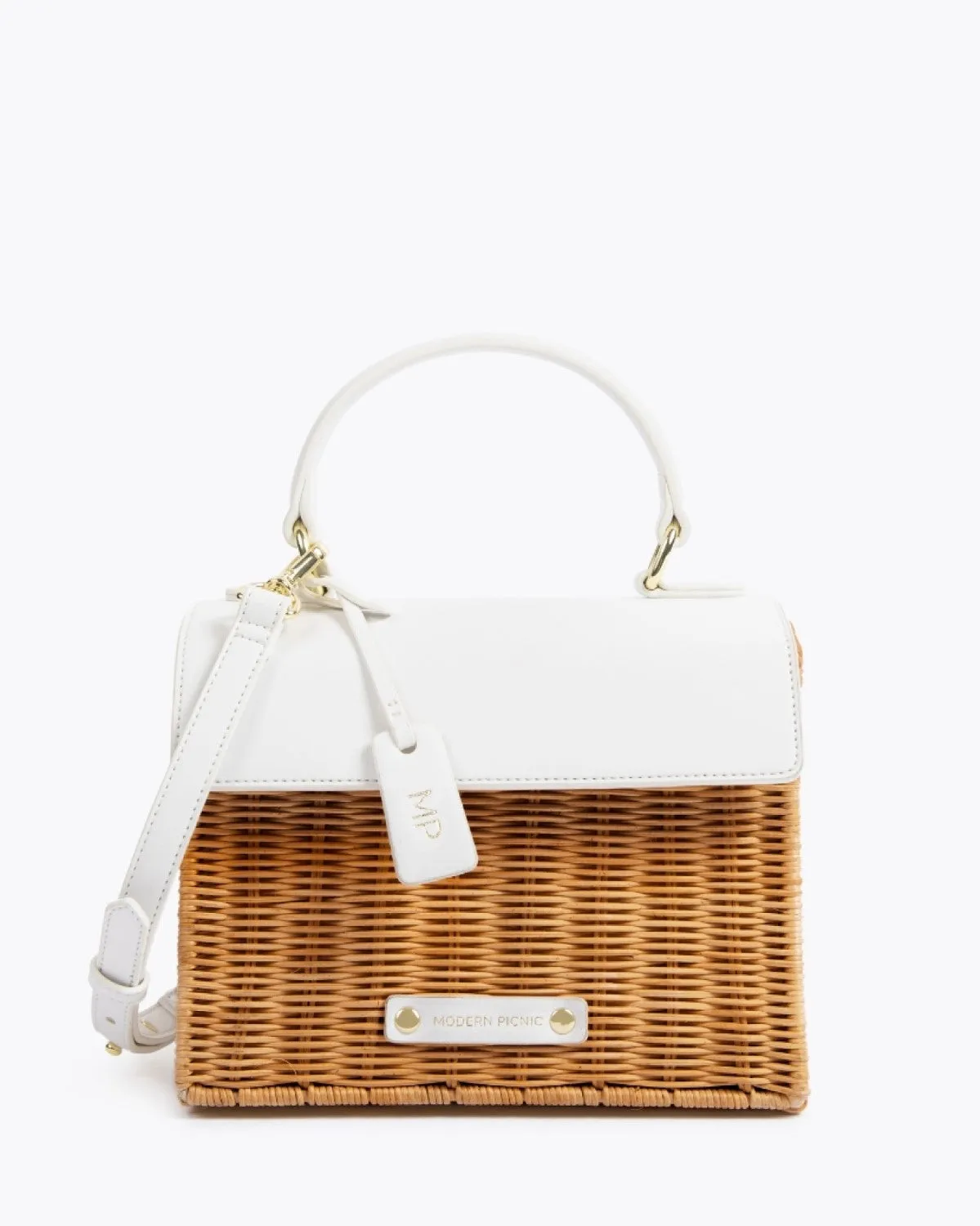 THE WICKER MINI - DARK WHITE WICKER