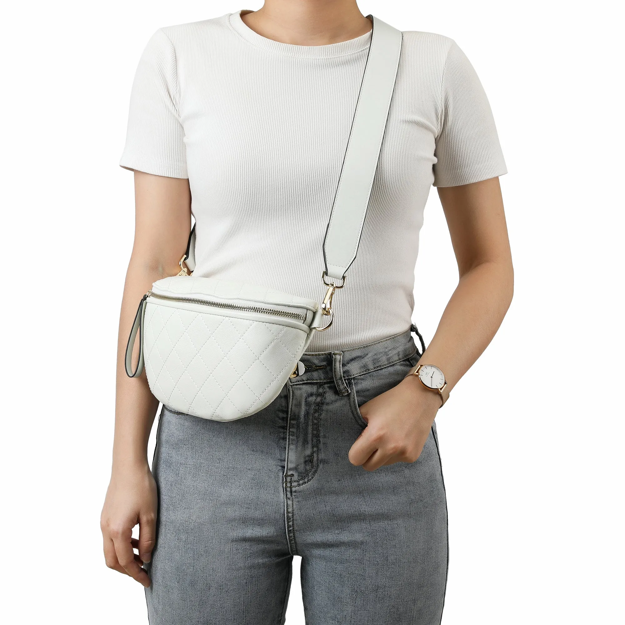 Tiffany & Fred Quilted Leather Fanny Pack