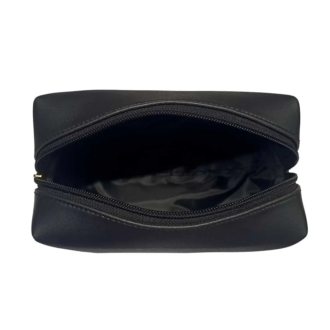 Travel Pouch for Men - Custom Black PU Leather Travel Pouch