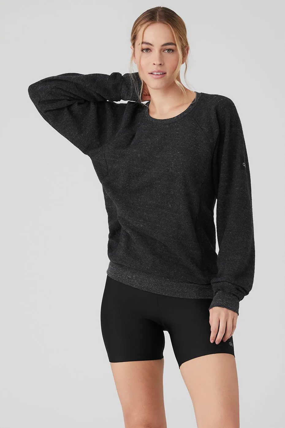 Triumph Crew Neck Sweatshirt - Charcoal Black Triblend