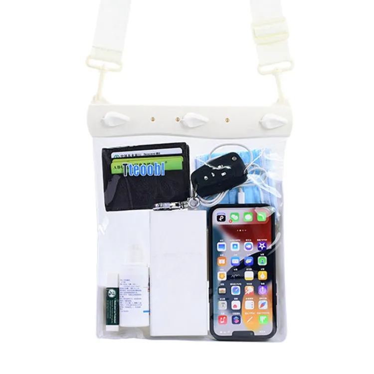 Tteoobl T-019A Sundries Storage Bag Phone Waterproof Shoulder Messenger Bag, Size: One Code(White)