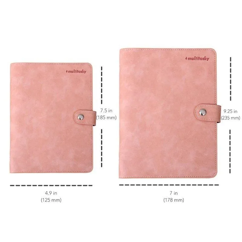 Vegan Leather Organizational Notebook/Journal A5/A6 (3 Paper Options)