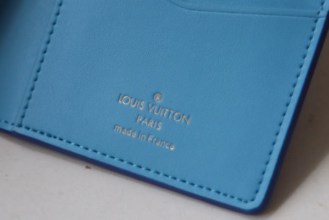 VERTICAL WALLET CAPUCINES BLUE