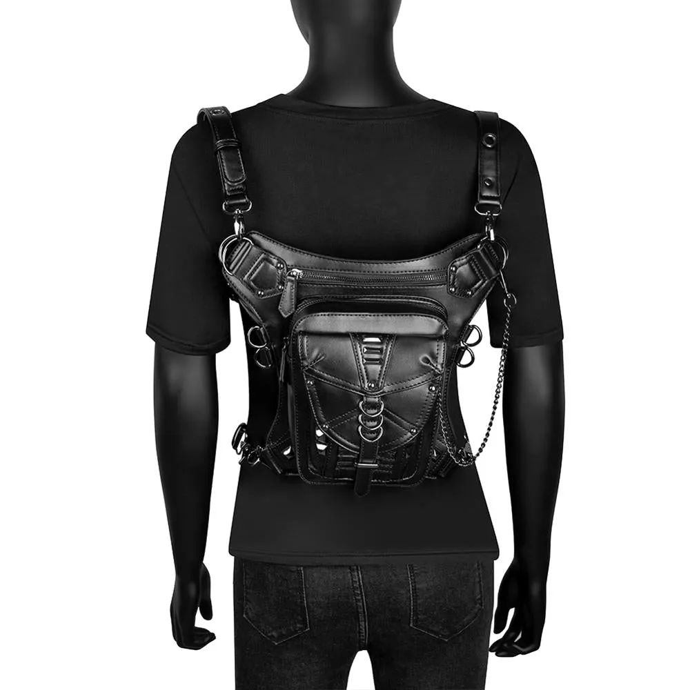 Waist Bag Gothic Biker Hip Leg Steampunk Holster Shoulder Bag