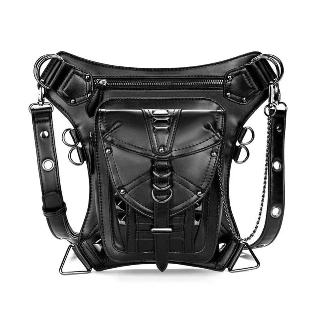 Waist Bag Gothic Biker Hip Leg Steampunk Holster Shoulder Bag