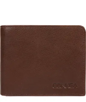 'Wolfgang' Russet Brown Leather RFID Wallet