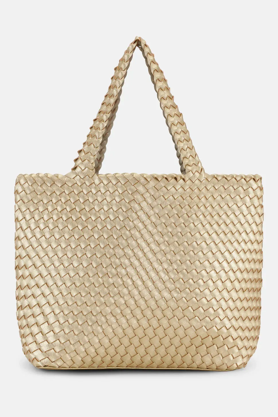 WOVEN REVERSIBLE TOTE BAG