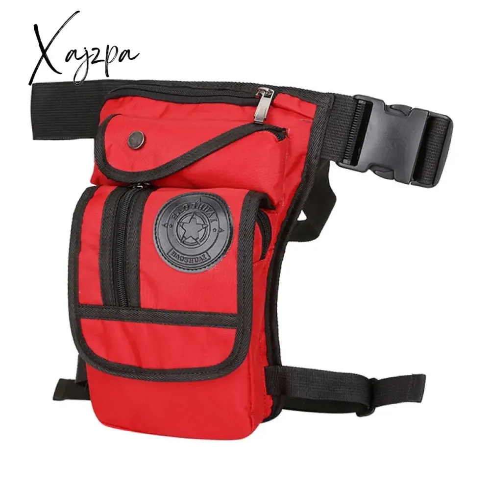 Xajzpa - High Quality Men's Canvas Drop Leg Bag Military Motorcycle Multi-purpose Messenger Shoulder Bags Belt Hip Bum Waist Fanny Pack